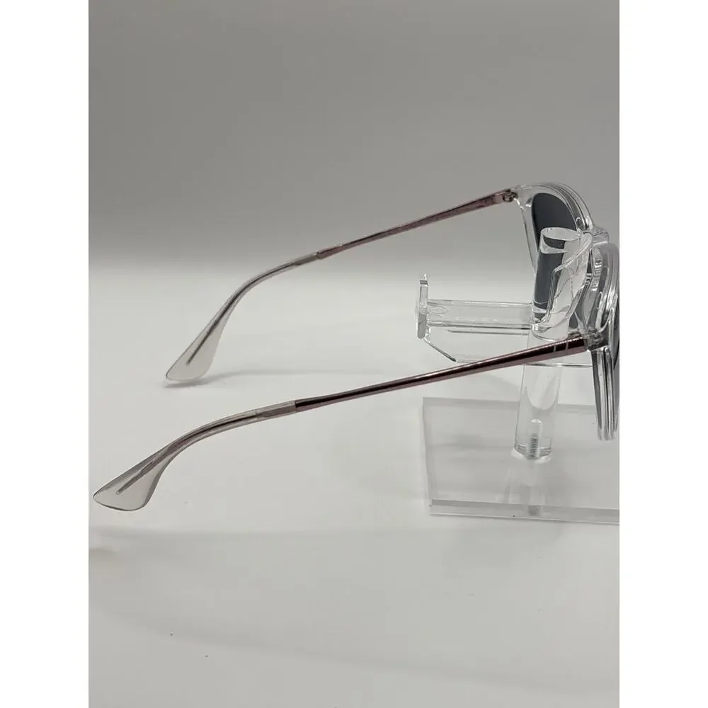 Blenders Eyewear Aspen Rose Polarized Sunglasses Clear Frame Pink Arms